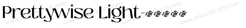 Prettywise Light字体转换